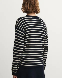 Striped Merino Wool Sweater - Women's Collection
