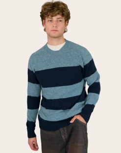 Striped Wool Seamless Sweater