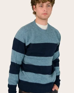 Striped Wool Seamless Sweater