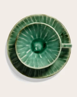 Tasse à expresso avec soucoupe Verde Lanza - Set de 2
