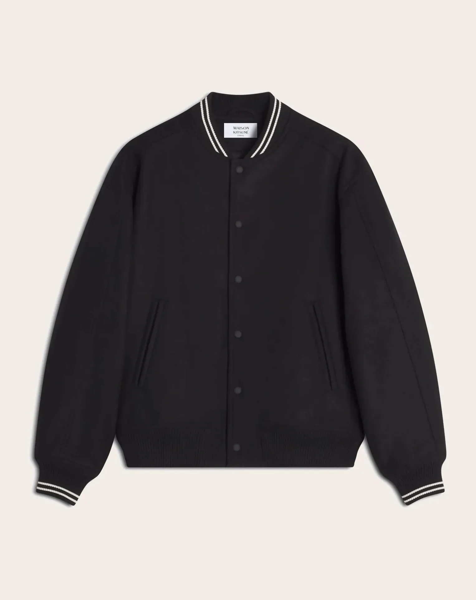 Teddy Varsity Wool and Cashmere Jacket