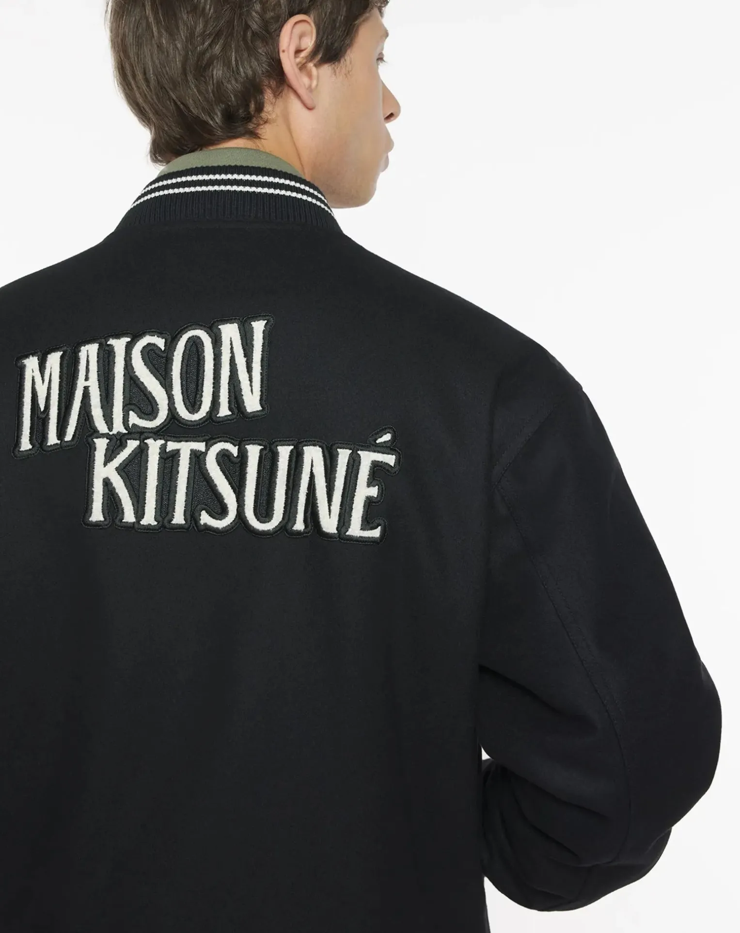 Teddy Varsity Wool and Cashmere Jacket