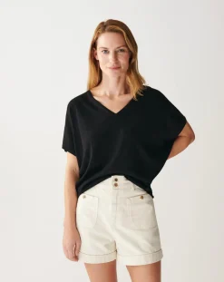 Ultra-fine V-neck Sweater Cashmere and Silk