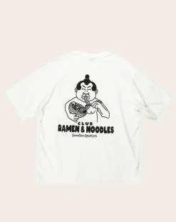 White Noodles T-shirt in organic cotton