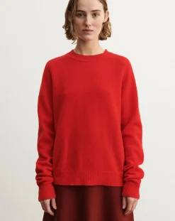 Wool Round Neck Sweater - Women's Collection
