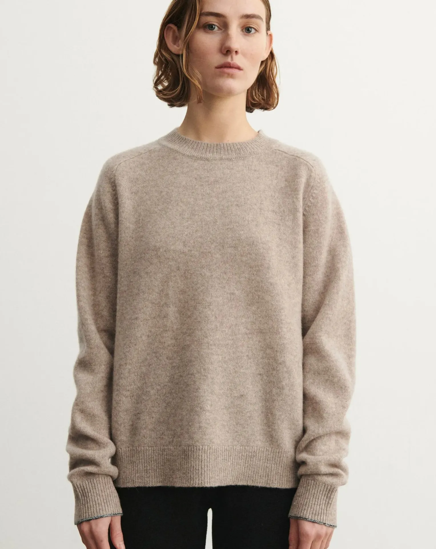 Wool Round Neck Sweater - Women's Collection