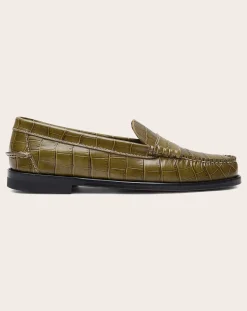 Zoe Crocodile Effect Loafers